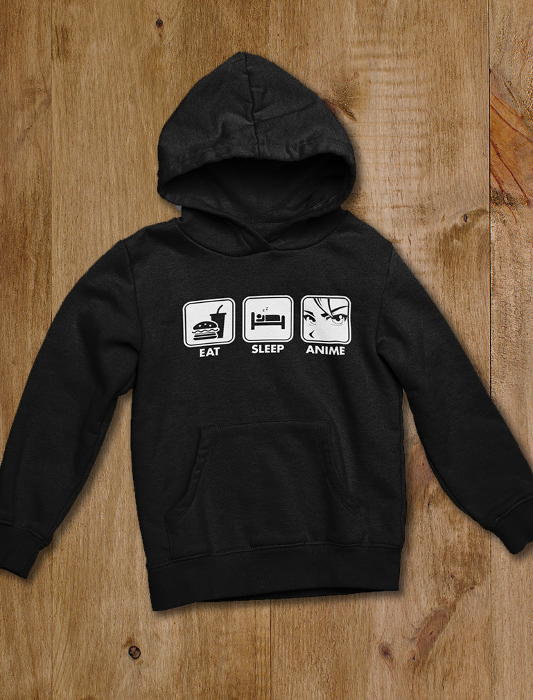 Eat Sleep Anime Cool Hoodie