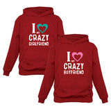 My Crazy Boyfriend & Girlfriend Matching Valentine's Day Hoodies Gift Idea 