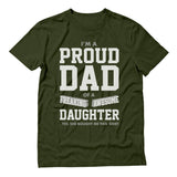 Proud Dad Of A Freaking Awesome Daughter T-Shirt
