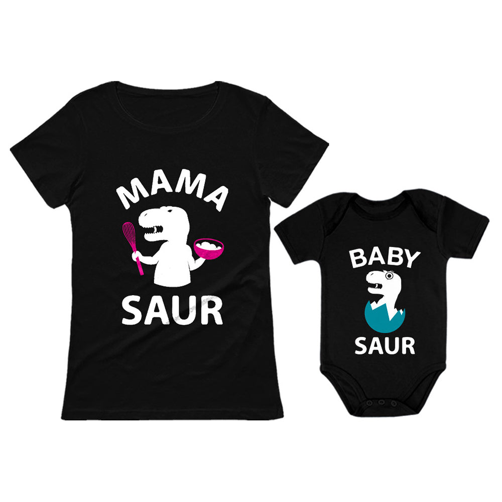 Mama Saur - T-Rex Mom & Baby Saur T-Rex Baby Matching Mother's Day Gift Set