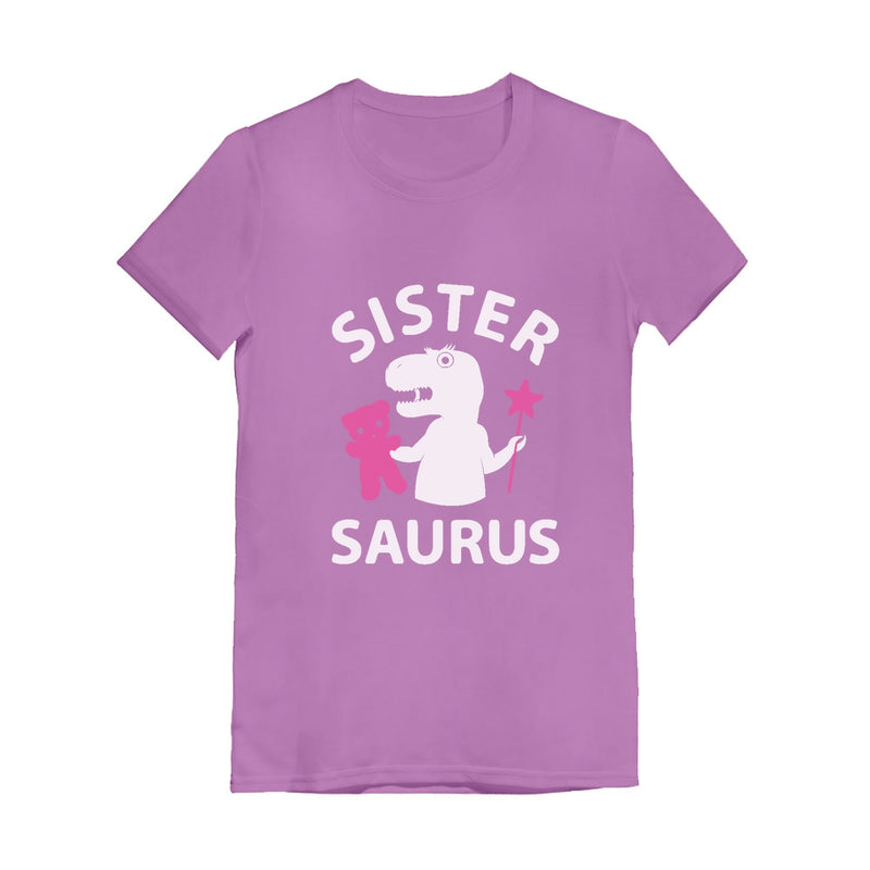 Sister - Saurus Toddler Kids Girls' Fitted T-Shirt