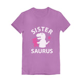 Sister - Saurus Toddler Kids Girls' Fitted T-Shirt 