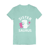 Sister - Saurus Toddler Kids Girls' Fitted T-Shirt