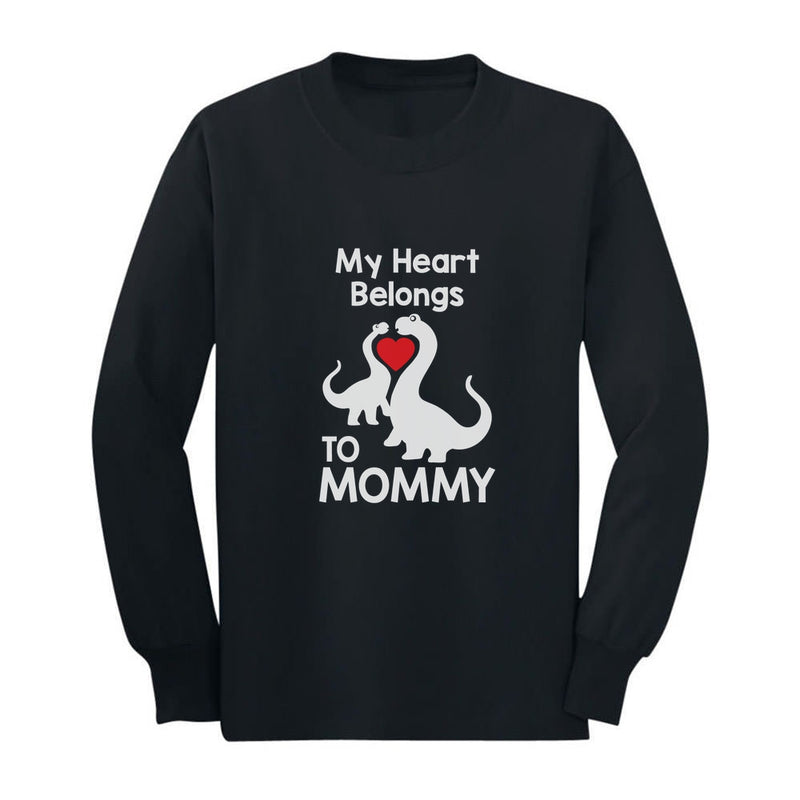 My Heart Belongs To Mommy Toddler Kids Long sleeve T-Shirt