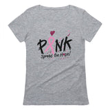 Pink Breast Cancer Awareness Spread The Hope Women T-Shirt