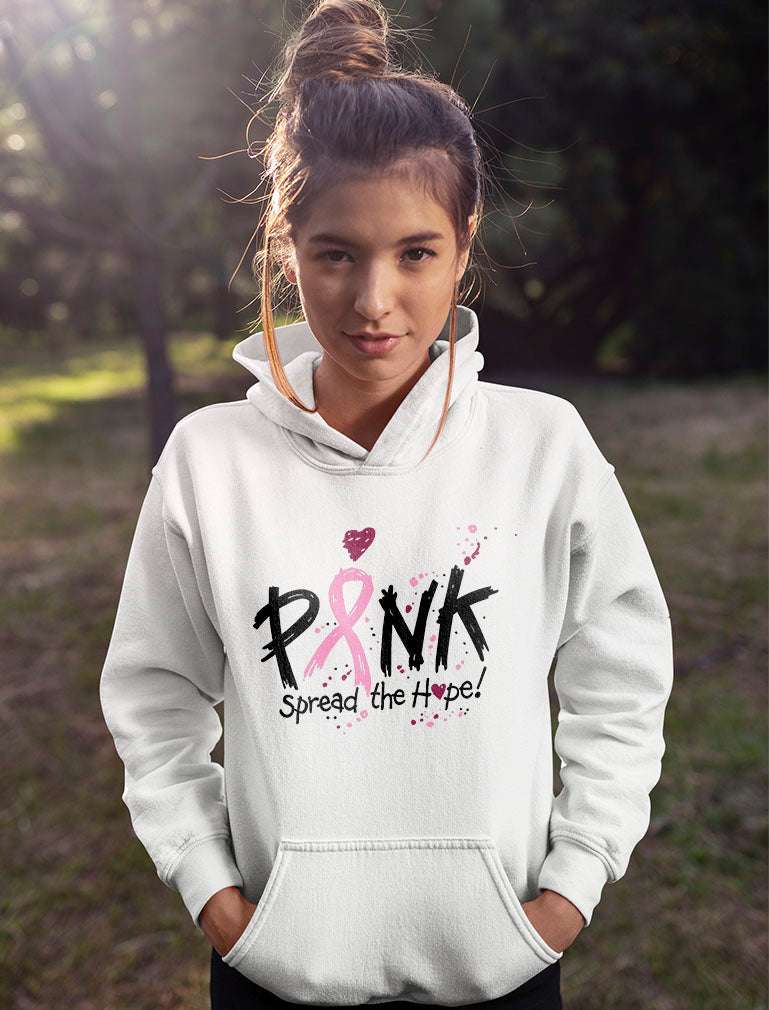 Pink Breast Cancer Awareness Spread The Hope Women Hoodie
