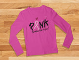 Spread The Hope Pink Breast Cancer Awareness Long Sleeve Women's T-Shirt