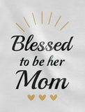 Blessed Mommy and Me Mother & Daughter Matching T-shirts Mother's Day Gift Set 