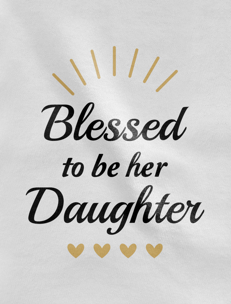 Blessed Mommy and Me Mother & Daughter Matching T-shirts Mother's Day Gift Set