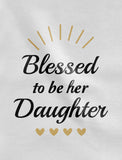 Blessed Mommy & Me Mom T-shirt & Daughter Bodysuit Matching Mother's Day Set 