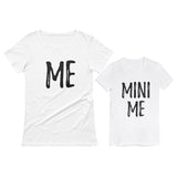 Mom and Daughter Matching T-Shirts Set Funny Me & Mini Me