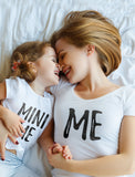 Mom and Daughter Matching T-Shirts Set Funny Me & Mini Me