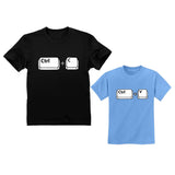 Copy Paste Matching Set T-Shirts For Father & Son / Daughter Toddler & Men's Set 