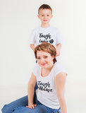 Tough Mama Tough Cookie Mother & Son / Daughter Matching Set Mom & Child Shirts
