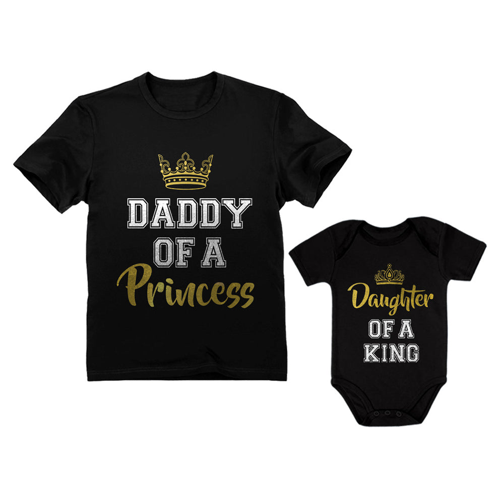Father & Daughter Matching Set Gift For Dad & Baby Girl Bodysuit & Men's Shirt