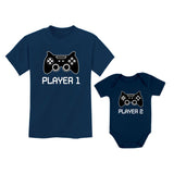 Player 1 Player 2 Big/Little Brother Gamer Matching Shirts