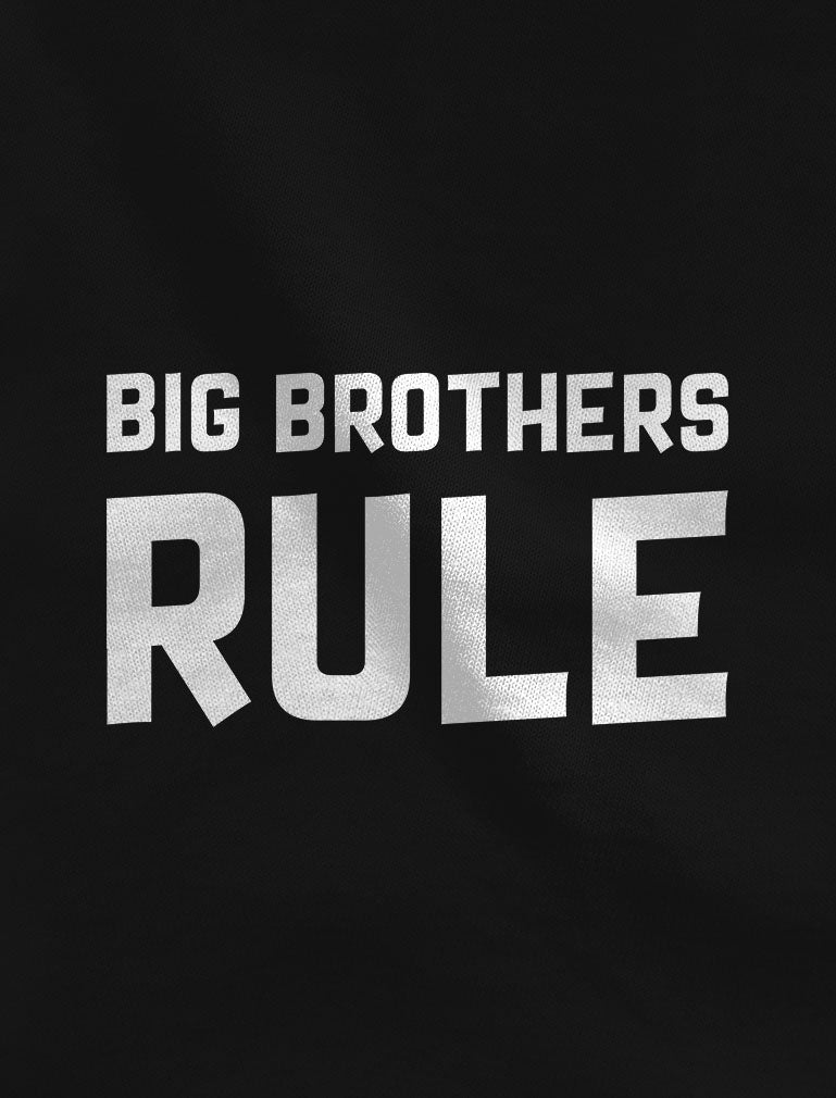 Big Brothers Rule Little Brothers Drool Boys Set Siblings Gift Shirt & Bodysuit