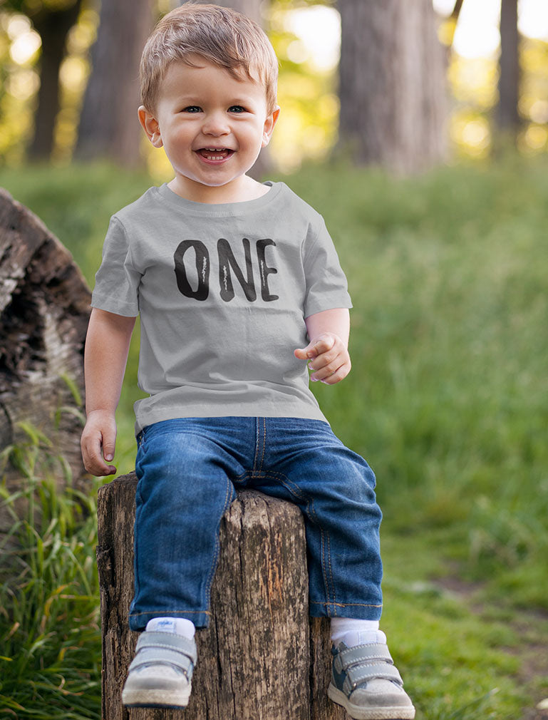 One Year Old Birthday Outfit 1st Birthday Shirt Baby Boy Birthday T-Shirt