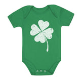 Cute Shamrock St. Patrick's Day Faded Clover Baby Bodysuit 