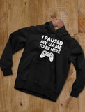 I Paused My Game To Be Here Hoodie (Sweatshirt)