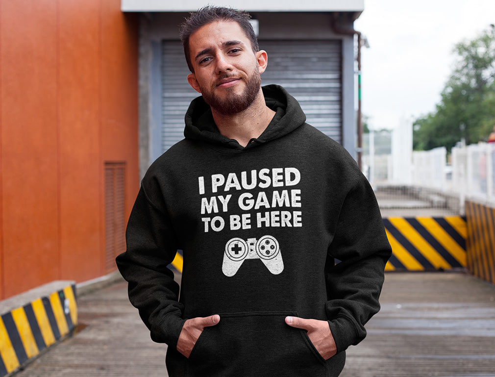 I Paused My Game To Be Here Hoodie (Sweatshirt)