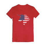 American Unicorn Youth Kids Girls' Fitted T-Shirt
