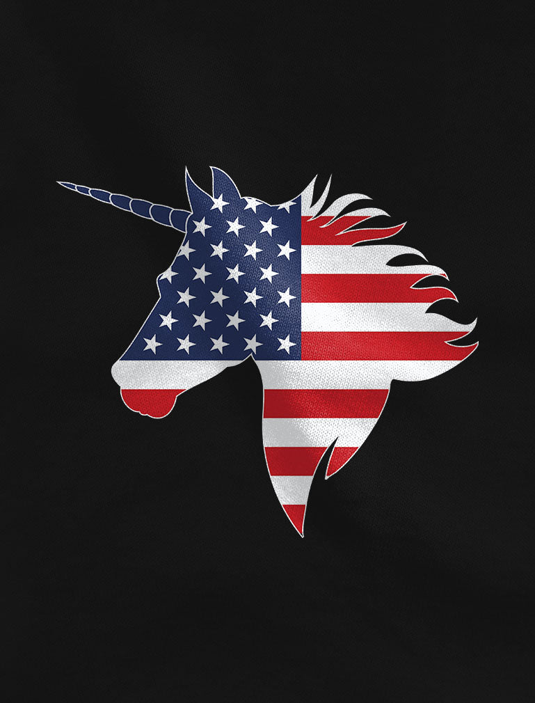 American Unicorn Youth Kids Girls' Fitted T-Shirt