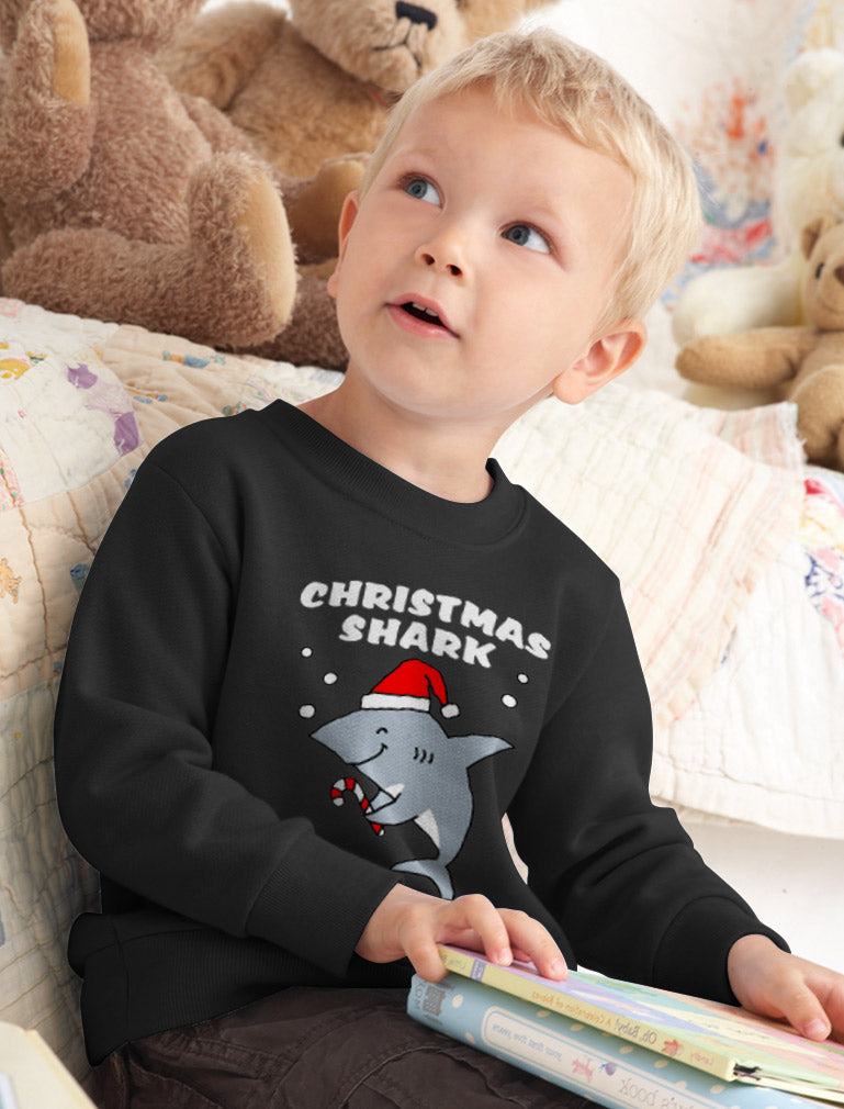 Christmas Shark Doo Doo Ugly Xmas Toddler Kids Sweatshirt