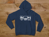 Eat Sleep Game - Cute Hoodie For Gamers