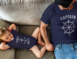 Captain & First Mate Shirt & Bodysuit for Dads & Babies 