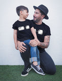 Copy Paste Matching Set T-Shirts For Father & Son / Daughter Toddler & Men's Set 