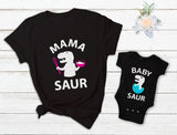 Mama Saur - T-Rex Mom & Baby Saur T-Rex Baby Matching Mother's Day Gift Set