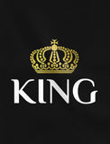 King & Queen Matching Couples Long Sleeve T-Shirt Set - Valentine's Day Gift