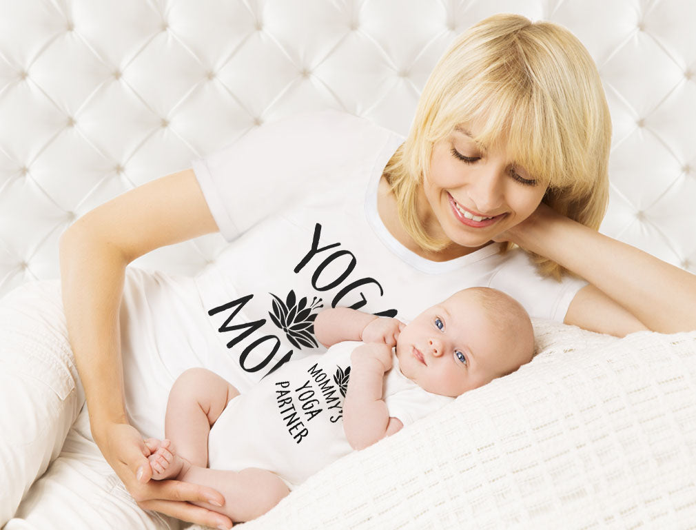 Yoga Mom & Baby Matching Set Outfit Mom & Baby Shirts Mommy and Me