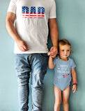 USA Dad - Daddy's Little Firecracker Matching Set