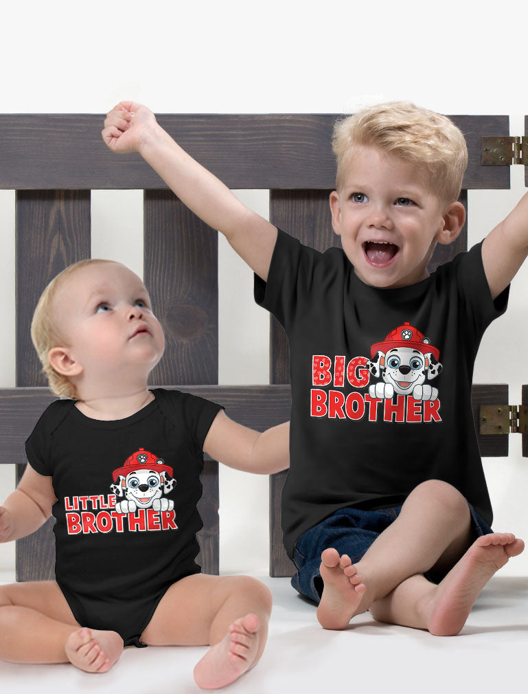 Paw Patrol Marshall Big Brother Little Brother Matching Outfits Shirts for Boys