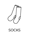 Socks illustration in black and white