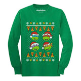 Christmas Teenage Mutant Ninja Turtles Youth Kids Sweatshirt Youth Kids Long Sleeve T-Shirt 