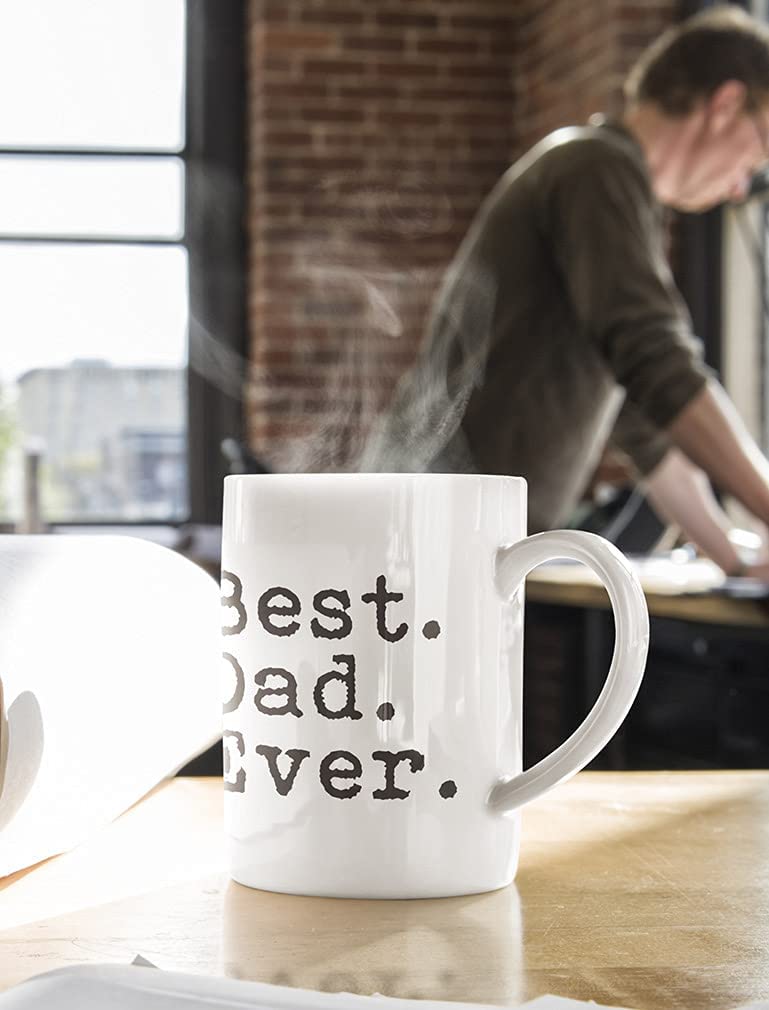 Best Dad Ever Coffee Mug Gift for Dad from Daughter or Son Daddy Ceramic Mug 