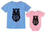 Thumbnail Big Brother Bear shirt Little Baby Boy Girl bodysuit Matching Sibling Outfit Set Toddler California Blue / Baby Pink 2