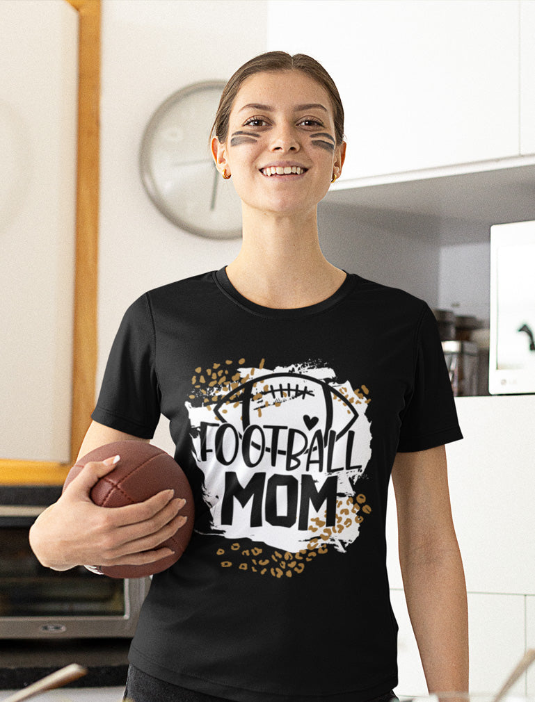Football Shirts for Women Football Mom Game Day Shirt Women T-Shirt - Black 3