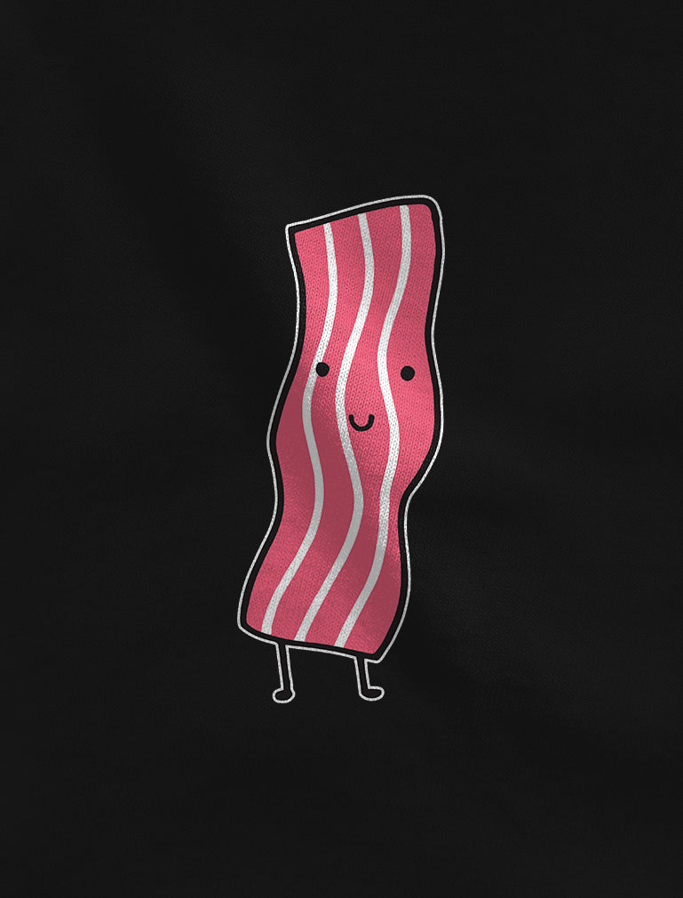 Bacon & Eggs Valentine's Day Gift for Him & Her Funny Matching Couples Hoodies - Bacon Black / Eggs Red 5