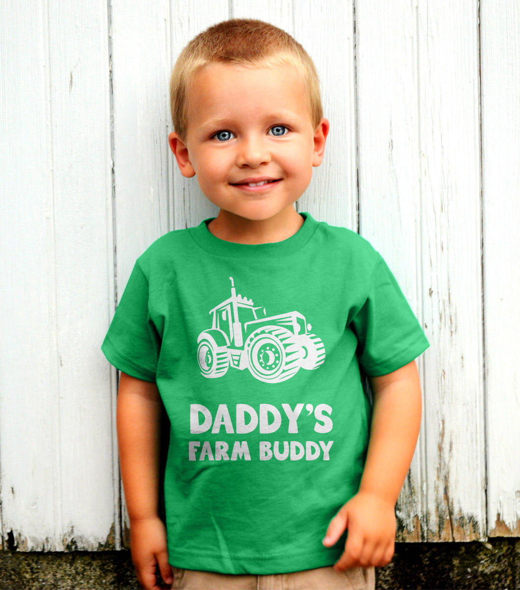 Daddy's Farm Buddy - Gift For Farmers Children Funny Youth Kids T-Shirt 