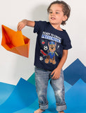 Thumbnail Paw Patrol Preschool Shirt for Boys Ready to Crush Chase Toddler Kids T-Shirt Navy 2