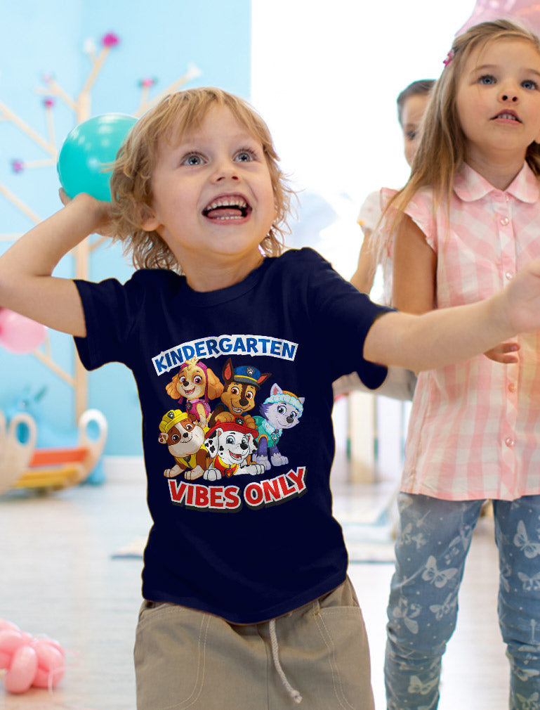 Kindergarten Tstars Kids T-shirt – Shirt Boys Toddler to Patrol School Back Paw