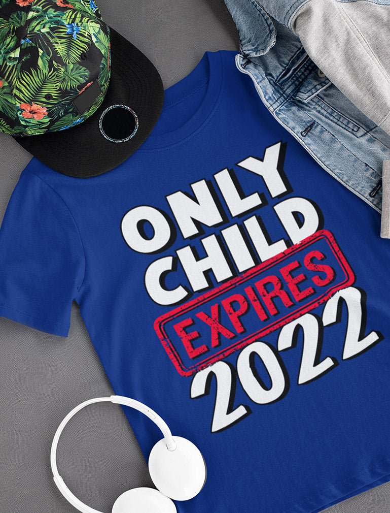 Funny Only Child Expires 2022 Brother Sister Siblings Youth Kids T-Shirt - Black 5