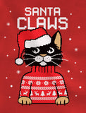 Thumbnail Santa Claws Ugly Christmas Sweater Toddler Kids Sweatshirt Red 2