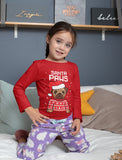 Santa Paws Pug Kids Ugly Christmas Long Sleeve T-Shirt 