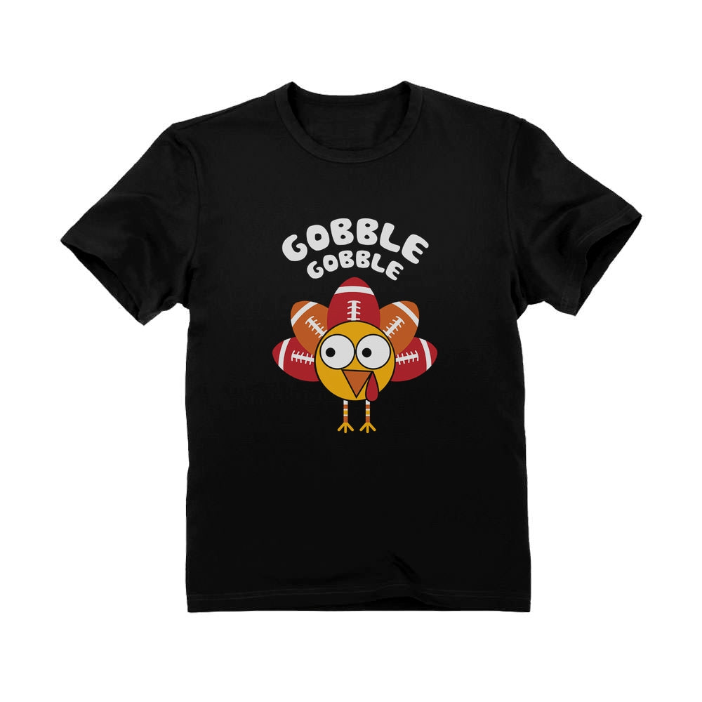 Little Turkey Thanksgiving Gobble Toddler Kids T-Shirt - Black 2
