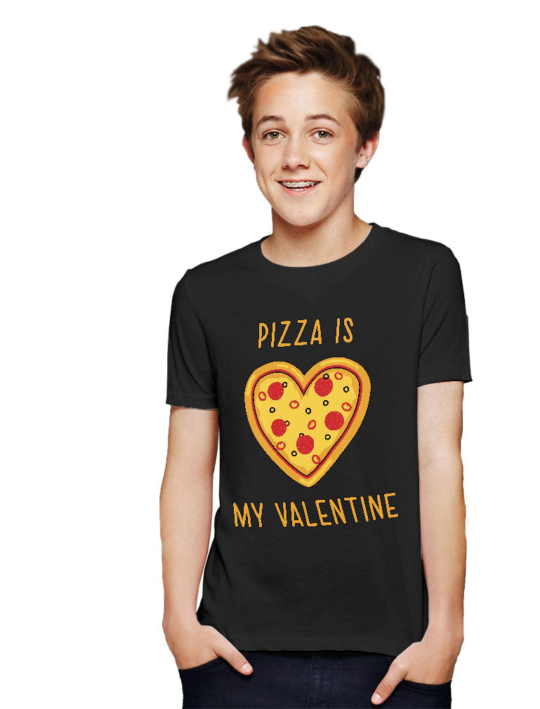 Heart Shaped Pizza Is My Valentine Kids T-Shirt